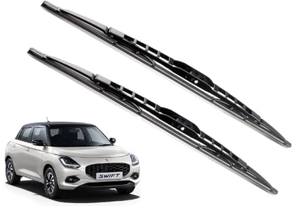 Euro Care Metal Type Wiper Blade Compatibility with Tata Altroz Windshield Car Wiper Blade Size D-24,P-16|B0B7XMDG6M
