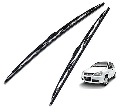 Euro Care Metal Type Wiper Blade Compatibility with Tata Altroz Windshield Car Wiper Blade Size D-24,P-16|B0B7XMDG6M