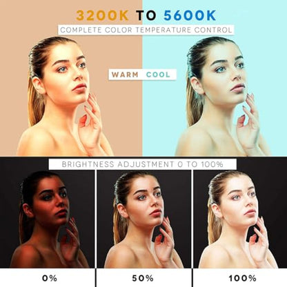 GIFTMAX® 18 Inch LED Ring Light BD 460 | 2 Color Modes & Dimmable Brightness | Remote Control | for YouTube, Makeup, Vlogging, Video Shoot, Live Streaming | Compatible with iPhone & Android|B0FNLW1RZ6