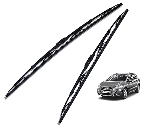 Euro Care Metal Type Wiper Blade Compatibility with Tata Altroz Windshield Car Wiper Blade Size D-24,P-16|B0B7XMDG6M