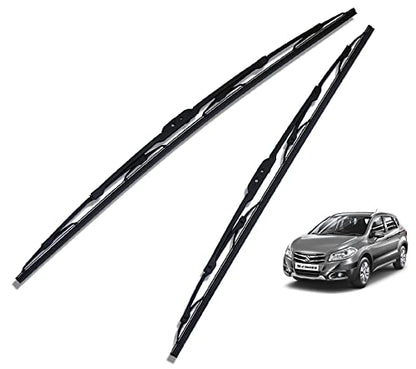 Euro Care Metal Type Wiper Blade Compatibility with Tata Altroz Windshield Car Wiper Blade Size D-24,P-16|B0B7XMDG6M