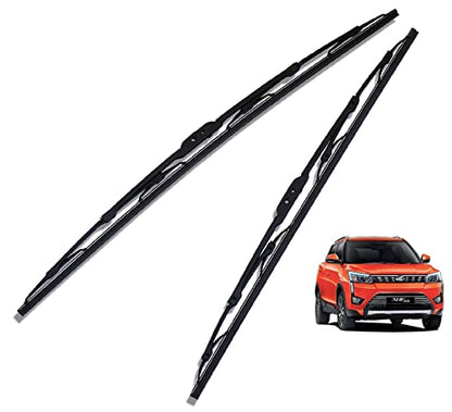 Euro Care Metal Type Wiper Blade Compatibility with Tata Altroz Windshield Car Wiper Blade Size D-24,P-16|B0B7XMDG6M