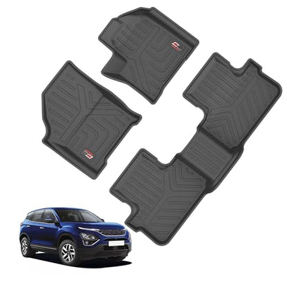 GFX TPV Car Floor Mats Premium Life Long Foot Mats | Compatible with Dzire (2012 to 2019) / Swift (2011 to 2017) Onwards | Waterproof, Anti-Slip, All-Weather, Durable & Easy to Clean Car Mats, Black|B0CZXGXX6N