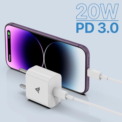 iPhone Charger Adapter 20W Lightning Cable Combo (MFi-Certified) Compatible with iPhone 14/14Plus/14Pro/14 Pro max13/13 Pro/13 Pro max/12/12 Pro/11/X/X|B0DS6HF5KJ