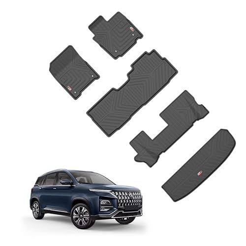 GFX TPV Car Floor Mats Premium Life Long Foot Mats | Compatible with Dzire (2012 to 2019) / Swift (2011 to 2017) Onwards | Waterproof, Anti-Slip, All-Weather, Durable & Easy to Clean Car Mats, Black|B0CZXGXX6N