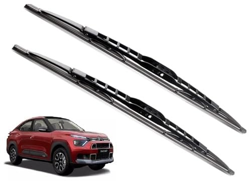 Euro Care Metal Type Wiper Blade Compatibility with Tata Altroz Windshield Car Wiper Blade Size D-24,P-16|B0B7XMDG6M