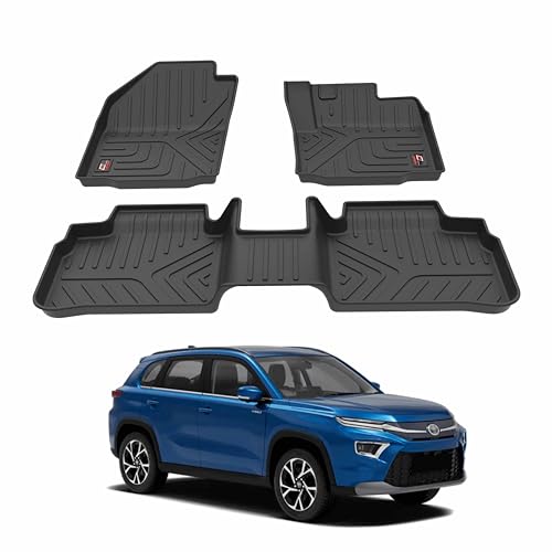 GFX TPV Car Floor Mats Premium Life Long Foot Mats | Compatible with Dzire (2012 to 2019) / Swift (2011 to 2017) Onwards | Waterproof, Anti-Slip, All-Weather, Durable & Easy to Clean Car Mats, Black|B0CZXGXX6N