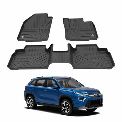 GFX TPV Car Floor Mats Premium Life Long Foot Mats | Compatible with Dzire (2012 to 2019) / Swift (2011 to 2017) Onwards | Waterproof, Anti-Slip, All-Weather, Durable & Easy to Clean Car Mats, Black|B0CZXGXX6N