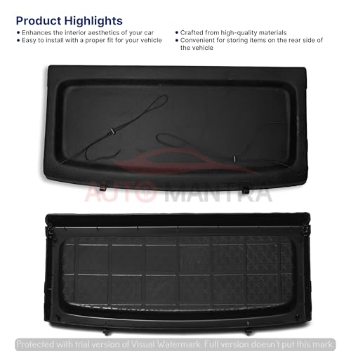 Car Parcel Tray Diggi Luggage Tray in Perfect Fitting Compatible for Baleno 22|B0F6V9HB74