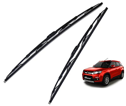 Euro Care Metal Type Wiper Blade Compatibility with Tata Altroz Windshield Car Wiper Blade Size D-24,P-16|B0B7XMDG6M