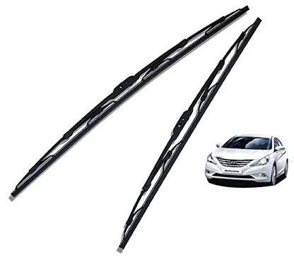 Euro Care Metal Type Wiper Blade Compatibility with Tata Altroz Windshield Car Wiper Blade Size D-24,P-16|B0B7XMDG6M