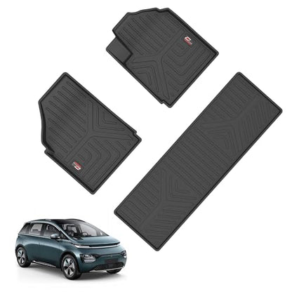 GFX TPV Car Floor Mats Premium Life Long Foot Mats | Compatible with Dzire (2012 to 2019) / Swift (2011 to 2017) Onwards | Waterproof, Anti-Slip, All-Weather, Durable & Easy to Clean Car Mats, Black|B0CZXGXX6N