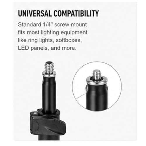 9 Feet Heavy Adjustable Light Stand for Ring Light|LED Video Light|B0DBF1K9QS
