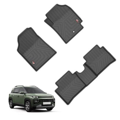 GFX TPV Car Floor Mats Premium Life Long Foot Mats | Compatible with Dzire (2012 to 2019) / Swift (2011 to 2017) Onwards | Waterproof, Anti-Slip, All-Weather, Durable & Easy to Clean Car Mats, Black|B0CZXGXX6N