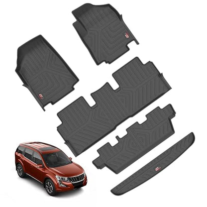 GFX TPV Car Floor Mats Premium Life Long Foot Mats | Compatible with Dzire (2012 to 2019) / Swift (2011 to 2017) Onwards | Waterproof, Anti-Slip, All-Weather, Durable & Easy to Clean Car Mats, Black|B0CZXGXX6N