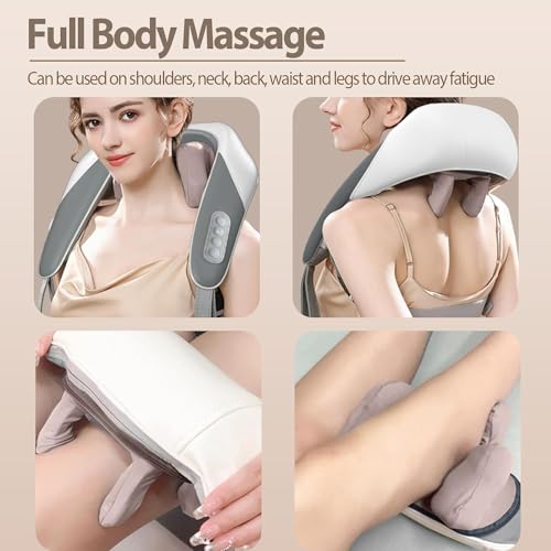 5D Electric Cervical Neck and Back Massager with Heating – Deep Tissue Body Massager for Neck, Shoulders, Waist, and Legs – Effective Pain Relief for Aches and Stiffness|B0DXQBQ3H9