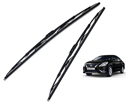 Euro Care Metal Type Wiper Blade Compatibility with Tata Altroz Windshield Car Wiper Blade Size D-24,P-16|B0B7XMDG6M