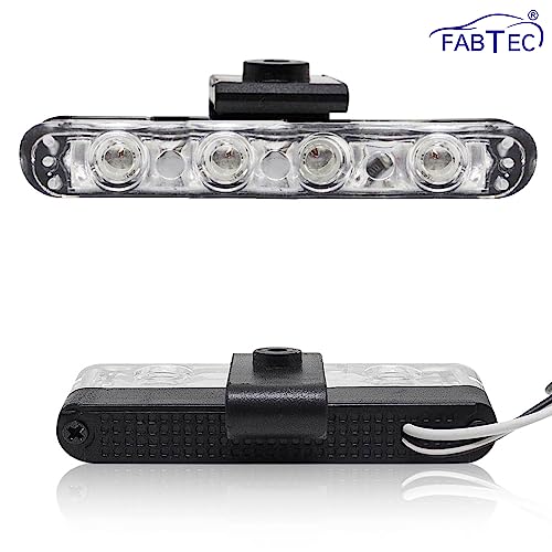 FABTEC Car Grill Red & Blue LED Daytime Running Light DRL Police Flasher Emergency Warning Strobe Light for Cars with Controller & Flashing Modes|B0B5GRJLJZ