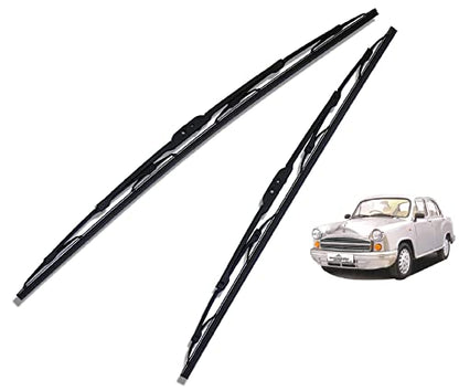 Euro Care Metal Type Wiper Blade Compatibility with Tata Altroz Windshield Car Wiper Blade Size D-24,P-16|B0B7XMDG6M