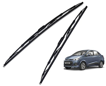 Euro Care Metal Type Wiper Blade Compatibility with Tata Altroz Windshield Car Wiper Blade Size D-24,P-16|B0B7XMDG6M
