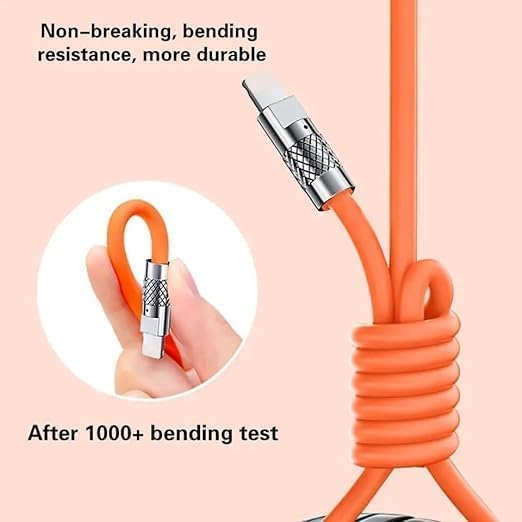 3 In 1 Fast Charging Data Cable,120W Portable Charger Cord With Usb Type-C & Micro-Usb For All Phones,Charger Type C Retractable Usb Charging Cable|B0D7TNYVWJ