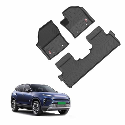 GFX TPV Car Floor Mats Premium Life Long Foot Mats | Compatible with Dzire (2012 to 2019) / Swift (2011 to 2017) Onwards | Waterproof, Anti-Slip, All-Weather, Durable & Easy to Clean Car Mats, Black|B0CZXGXX6N