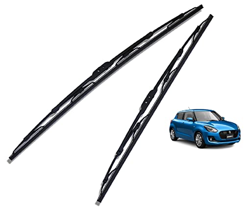 Euro Care Metal Type Wiper Blade Compatibility with Tata Altroz Windshield Car Wiper Blade Size D-24,P-16|B0B7XMDG6M