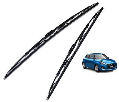 Euro Care Metal Type Wiper Blade Compatibility with Tata Altroz Windshield Car Wiper Blade Size D-24,P-16|B0B7XMDG6M