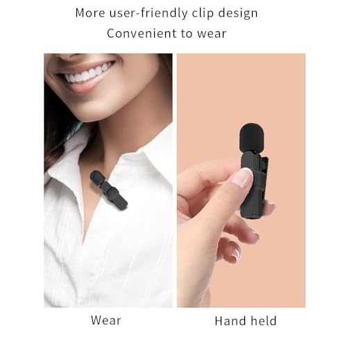 K9 Dual Wireless Microphone (2 Mics) for Mobile – Plug & Play Lavalier Mic for iPhone & Android, Clip On Mic for YouTube, Reels, Vlogging, Interviews & Video Recording|B0G5J1W97R