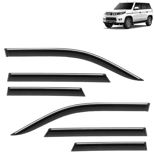 KINGSWAY Accessories Chrome Lining Door Visor Only Compatible with Maruti Suzuki Swift (Year 2024 Onwards) All Model, Premium Chromeline Unbreakable Car Rain Guard Side Rear Wind Deflectors, Pack of 4|B0D8TBQ1PM