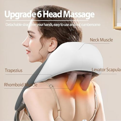 5D Electric Cervical Neck and Back Massager with Heating – Deep Tissue Body Massager for Neck, Shoulders, Waist, and Legs – Effective Pain Relief for Aches and Stiffness|B0DXQBQ3H9