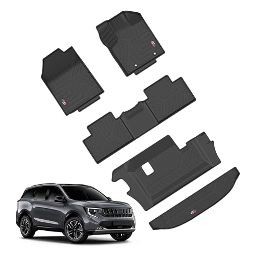 GFX TPV Car Floor Mats Premium Life Long Foot Mats | Compatible with Dzire (2012 to 2019) / Swift (2011 to 2017) Onwards | Waterproof, Anti-Slip, All-Weather, Durable & Easy to Clean Car Mats, Black|B0CZXGXX6N