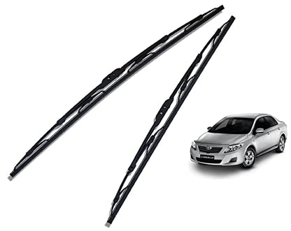 Euro Care Metal Type Wiper Blade Compatibility with Tata Altroz Windshield Car Wiper Blade Size D-24,P-16|B0B7XMDG6M