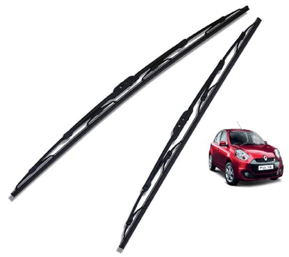 Euro Care Metal Type Wiper Blade Compatibility with Tata Altroz Windshield Car Wiper Blade Size D-24,P-16|B0B7XMDG6M