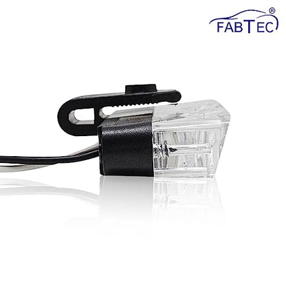 FABTEC Car Grill Red & Blue LED Daytime Running Light DRL Police Flasher Emergency Warning Strobe Light for Cars with Controller & Flashing Modes|B0B5GRJLJZ