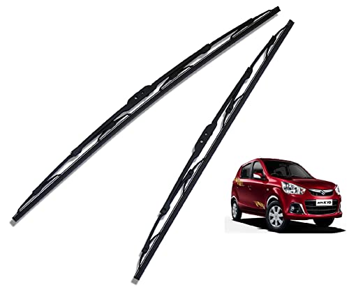 Euro Care Metal Type Wiper Blade Compatibility with Tata Altroz Windshield Car Wiper Blade Size D-24,P-16|B0B7XMDG6M