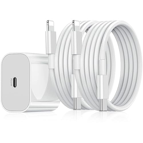 iPhone Charger Adapter 20W Lightning Cable Combo (MFi-Certified) Compatible with iPhone 14/14Plus/14Pro/14 Pro max13/13 Pro/13 Pro max/12/12 Pro/11/X/X|B0DS6HF5KJ