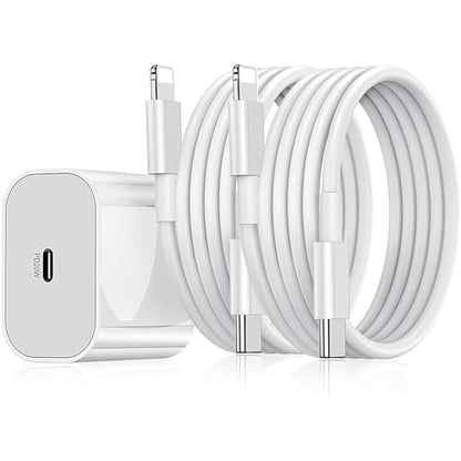 iPhone Charger Adapter 20W Lightning Cable Combo (MFi-Certified) Compatible with iPhone 14/14Plus/14Pro/14 Pro max13/13 Pro/13 Pro max/12/12 Pro/11/X/X|B0DS6HF5KJ