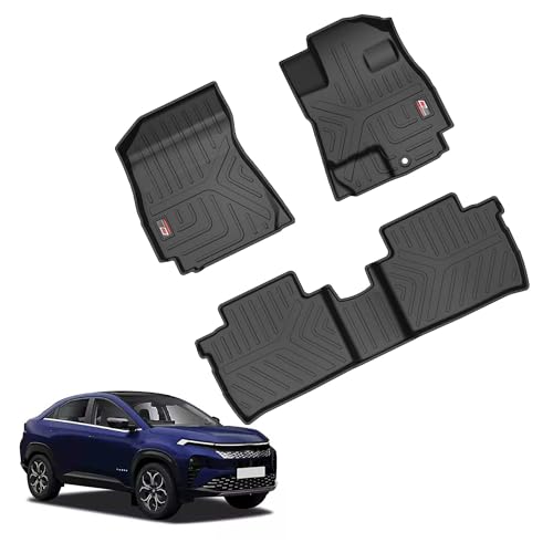 GFX TPV Car Floor Mats Premium Life Long Foot Mats | Compatible with Dzire (2012 to 2019) / Swift (2011 to 2017) Onwards | Waterproof, Anti-Slip, All-Weather, Durable & Easy to Clean Car Mats, Black|B0CZXGXX6N