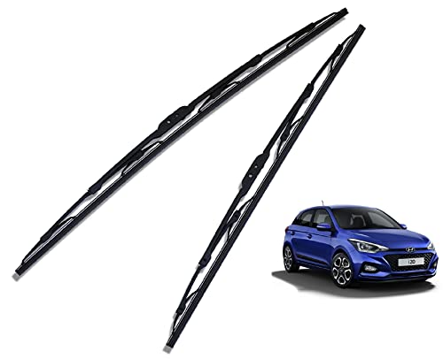 Euro Care Metal Type Wiper Blade Compatibility with Tata Altroz Windshield Car Wiper Blade Size D-24,P-16|B0B7XMDG6M