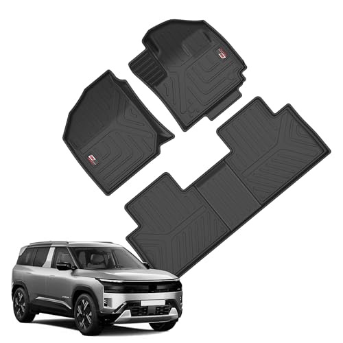 GFX TPV Car Floor Mats Premium Life Long Foot Mats | Compatible with Dzire (2012 to 2019) / Swift (2011 to 2017) Onwards | Waterproof, Anti-Slip, All-Weather, Durable & Easy to Clean Car Mats, Black|B0CZXGXX6N