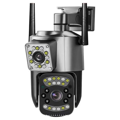 Maizic Smarthome 4G SIM Outdoor CCTV Camera, Dual Lens 10MP (5MP+5MP) Wireless Security Camera, 360° PTZ, No WiFi Camera with SIM, Motion Alert, 2-Way Audio, Night Vision, IP66 Waterproof|B0GYZB693J