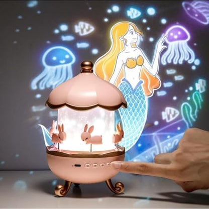 Rabbit Night Light Bunny Projector Galaxy Projector Star Projector Kids Night lamp Nursery Light Bedroom Projector USB Night Light Baby Room Light Kids Room Decor|B0H82QXBMC