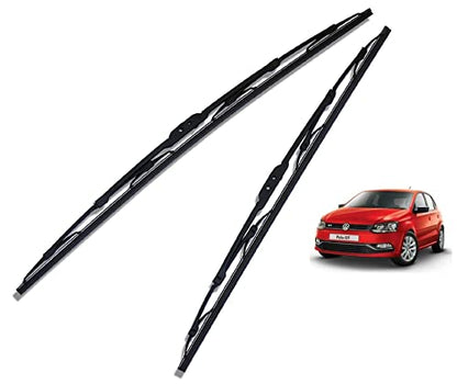 Euro Care Metal Type Wiper Blade Compatibility with Tata Altroz Windshield Car Wiper Blade Size D-24,P-16|B0B7XMDG6M