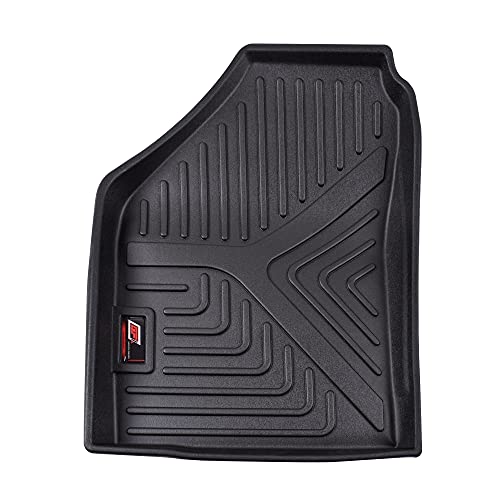 GFX TPV Car Floor Mats Premium Life Long Foot Mats | Compatible with Dzire (2012 to 2019) / Swift (2011 to 2017) Onwards | Waterproof, Anti-Slip, All-Weather, Durable & Easy to Clean Car Mats, Black|B0CZXGXX6N