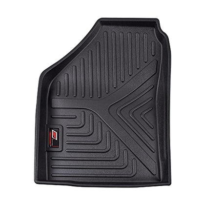 GFX TPV Car Floor Mats Premium Life Long Foot Mats | Compatible with Dzire (2012 to 2019) / Swift (2011 to 2017) Onwards | Waterproof, Anti-Slip, All-Weather, Durable & Easy to Clean Car Mats, Black|B0CZXGXX6N