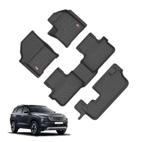 GFX TPV Car Floor Mats Premium Life Long Foot Mats | Compatible with Dzire (2012 to 2019) / Swift (2011 to 2017) Onwards | Waterproof, Anti-Slip, All-Weather, Durable & Easy to Clean Car Mats, Black|B0CZXGXX6N