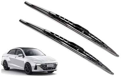 Euro Care Metal Type Wiper Blade Compatibility with Tata Altroz Windshield Car Wiper Blade Size D-24,P-16|B0B7XMDG6M
