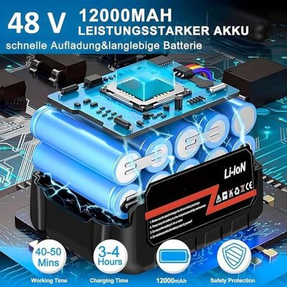 (Double Battery) Cordless Portable Wireless Pressure Washer Gun 48V 12000mAh High Pressure Water Gun for Car Wash & Bikes Cleaning with Adjustable Nozzles & 5M Hose Pipe Car|B0H9SG6WWY