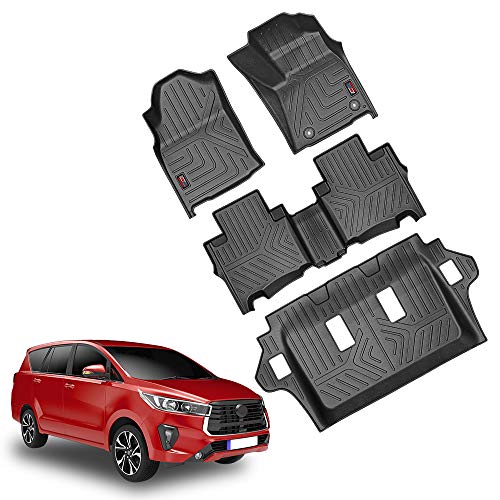 GFX TPV Car Floor Mats Premium Life Long Foot Mats | Compatible with Dzire (2012 to 2019) / Swift (2011 to 2017) Onwards | Waterproof, Anti-Slip, All-Weather, Durable & Easy to Clean Car Mats, Black|B0CZXGXX6N